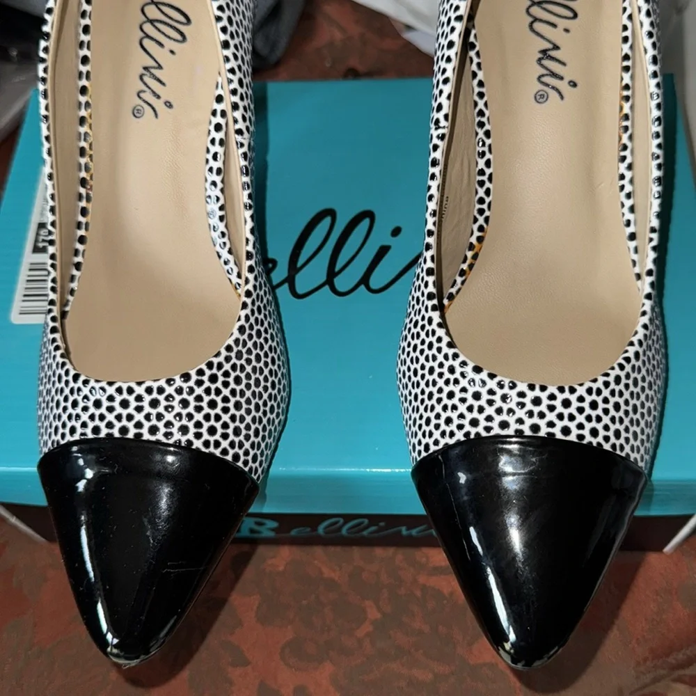 Bellini Black and White Women's Shoes Never Worn - Picture 3 of 12